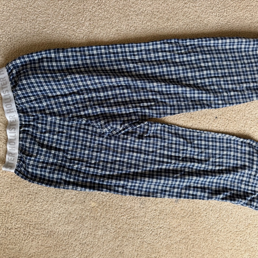 Hollister Blue Plaid Kids Pajamas
